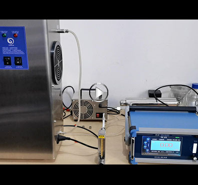 空气源和氧气源香蕉视频下载发生器出口浓度对比